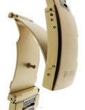 Bulova Crystal Black Dial Two Tone Steel Strap Watch for Men - 98B235