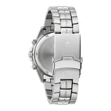 Bulova Classic Collection Black Dial Silver Steel Strap Watch for Men - 96K107