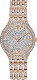 Bulova Crystal Collection Silver Crystals Dial Two Tone Steel Strap Watch for Women - 98L235