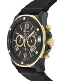 Bulova Marine Star Chronograph Black Dial Black Rubber Strap Watch for Men - 98B278