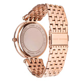 Michael Kors Darci Brown Dial Rose Gold Stainless Steel Strap Watch for Women - MK3217