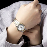 Tissot Carson Lady White Dial Two Tone Steel Strap Jam Tangan Wanita - T085.210.22.013.00