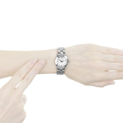 Marc Jacobs Mini Amy White Dial Silver Steel Strap Watch for Women - MBM3055