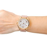 Fossil Cecile White Dial Sand Leather Strap Watch for Women - AM4532