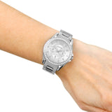 Fossil Riley Multifunction Silver Dial Silver Steel Strap Watch for Women - ES3202