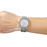 Movado Bold Silver Dial Silver Steel Strap Watch For Women - 3600084