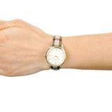 Burberry Classic Champagne Gold Dial Horseferry Leather Strap Watch for Women - BU10104