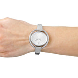 Calvin Klein Impetuous Silver Dial Silver Steel Strap Watch for Women - K4F2N116