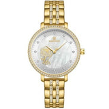 Coach Delancey Mother of Pearl Dial Gold Steel Strap Watch for Women - 14502478