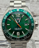 Tag Heuer Formula 1 Men’s Quartz Swiss Made Silver Stainless Steel Green Dial 43mm Watch WAZ1017.BA0842