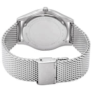 Michael Kors Slim Runway Analog Black Dial Silver Mesh Bracelet Watch For Men - MK8606
