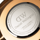 Daniel Wellington Classic York Black Dial Brown Leather Strap Watch For Men - DW00100128