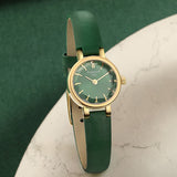 Tissot Lovely Round Green Mother of Pearl Dial Green Leather Strap Watch for Women - T140.009.36.091.00