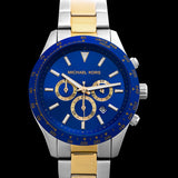 Michael Kors Layton Chronograph Blue Dial Two Tone Steel Strap Watch For Men - MK8825