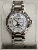 Maurice Lacroix Fiaba Moonphase White Mother of Pearl Dial Silver Steel Strap Watch for Women - FA1084-SS002-170-1