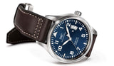 IWC Pilots Watch Mark XVII Edition Le Petit Prince Blue Dial Brown Leather Strap Watch for Men - IW326506