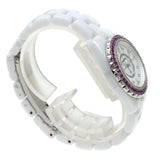 Chanel J12 Quartz Diamonds Mother of Pearl White Dial White Steel Strap Watch for Women - J12 H3243