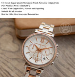 Michael Kors Sofie Chronograph Quartz White Dial Two Tone Steel Strap Watch For Women - MK6558