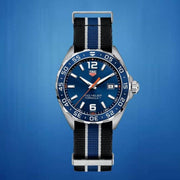 Tag Heuer Formula 1 Quartz Blue Dial Two Tone NATO Strap Watch for Men - WAZ1010.FC8197