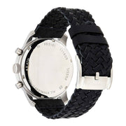 Fossil Pilot 54 Chronograph Black Dial Black Leather Strap Watch for Men - FS5181