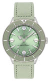 Breitling Superocean Heritage '57 Pastel Paradise Green Dial Green Leather Strap Watch for Women - A10340361L1X1