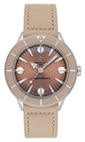 Breitling Superocean Heritage '57 Brown Dial Beige Leather Strap Watch for Women - A10340A41A1X1