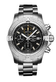 Breitling Avenger Chronograph 45mm Black Dial Silver Steel Strap Watch for Men - A13317101B1A1