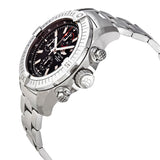 Breitling Super Avenger Chronograph 48 Black Dial Silver Steel Strap Watch for Men - A13375101B1A1