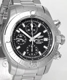 Breitling Avenger Chronograph 43 Black Dial Silver Steel Strap Watch for Men - A13385101B1A1