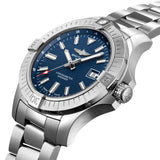 Breitling Avenger Automatic GMT 45 Blue Dial Silver Steel Strap Watch for Men - A32395101C1A1