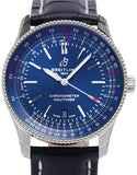 Breitling Navitimer Automatic 41 Blue Dial Blue Leather Strap Watch for Men - A17326161C1P3