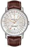 Breitling Navitimer Automatic 41 White Dial Brown Leather Strap Watch for Men - A17326211G1P2