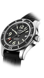 Breitling Superocean II 44mm Black Dial Black Rubber Strap Watch for Men - A17367D71B1S2