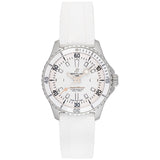 Breitling Superocean Automatic 36 White Dial White Rubber Strap Watch for Men - A17377211A1S1