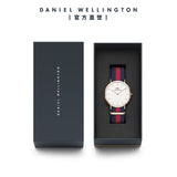 Daniel Wellington Classic Oxford White Dial Two Tone NATO Strap Watch For Men - DW00100001
