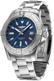 Breitling Avenger Automatic GMT 45 Blue Dial Silver Steel Strap Watch for Men - A32395101C1A1