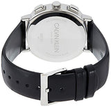 Calvin Klein Posh Black Dial Black Leather Strap Watch for Men - K8Q371C1