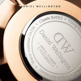 Daniel Wellington Classic Warwick White Dial Two Tone Nylon Strap Watch for Men - DW00100005