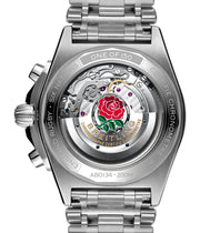 Breitling Chronomat B01 42 Six Nations Wales Red Dial Silver Steel Strap Watch for Men - AB0134A61K1A1