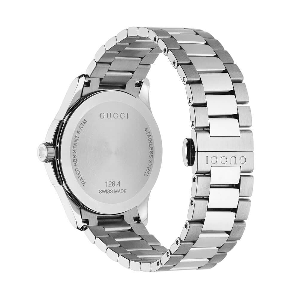 Gucci G Timeless Silver Dial Silver Steel Strap Unisex Watch