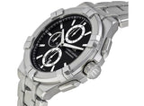 Maurice Lacroix Aikon Chronograph Black Dial Silver Steel Strap Watch for Men - AI1018-SS002-330-1