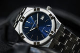 Maurice Lacroix Aikon Date Blue Dial Silver Steel Strap Watch for Men - AI1108-SS002-430-1