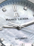 Maurice Lacroix Aikon White Mother of Pearl Dial Silver Steel Strap Watch for Women - A11006-SD502-170-1