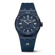 Maurice Lacroix Automatic PVD Limited Edition Blue Dial Blue Silicon Strap Watch For Men - AI6007-PVC00-430-4