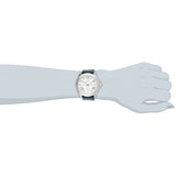 Fossil Cecile White Dial Blue Leather Strap Watch for Women - AM4531