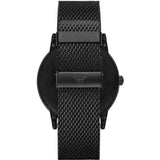 Emporio Armani Luigi White Dial Black Mesh Bracelet Watch For Men - AR11046