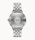 Emporio Armani Classic Quartz Black Dial Silver Steel Strap Watch For Men - AR11161