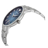 Emporio Armani Renato Quartz Blue Dial Silver Steel Strap Watch For Men - AR11182