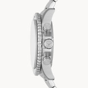 Emporio Armani Diver Chronograph Black Dial Silver Steel Strap Watch For Men - AR11360