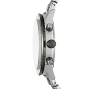 Emporio Armani Chronograph Grey Dial Two Tone Steel Strap Watch For Men - AR11391